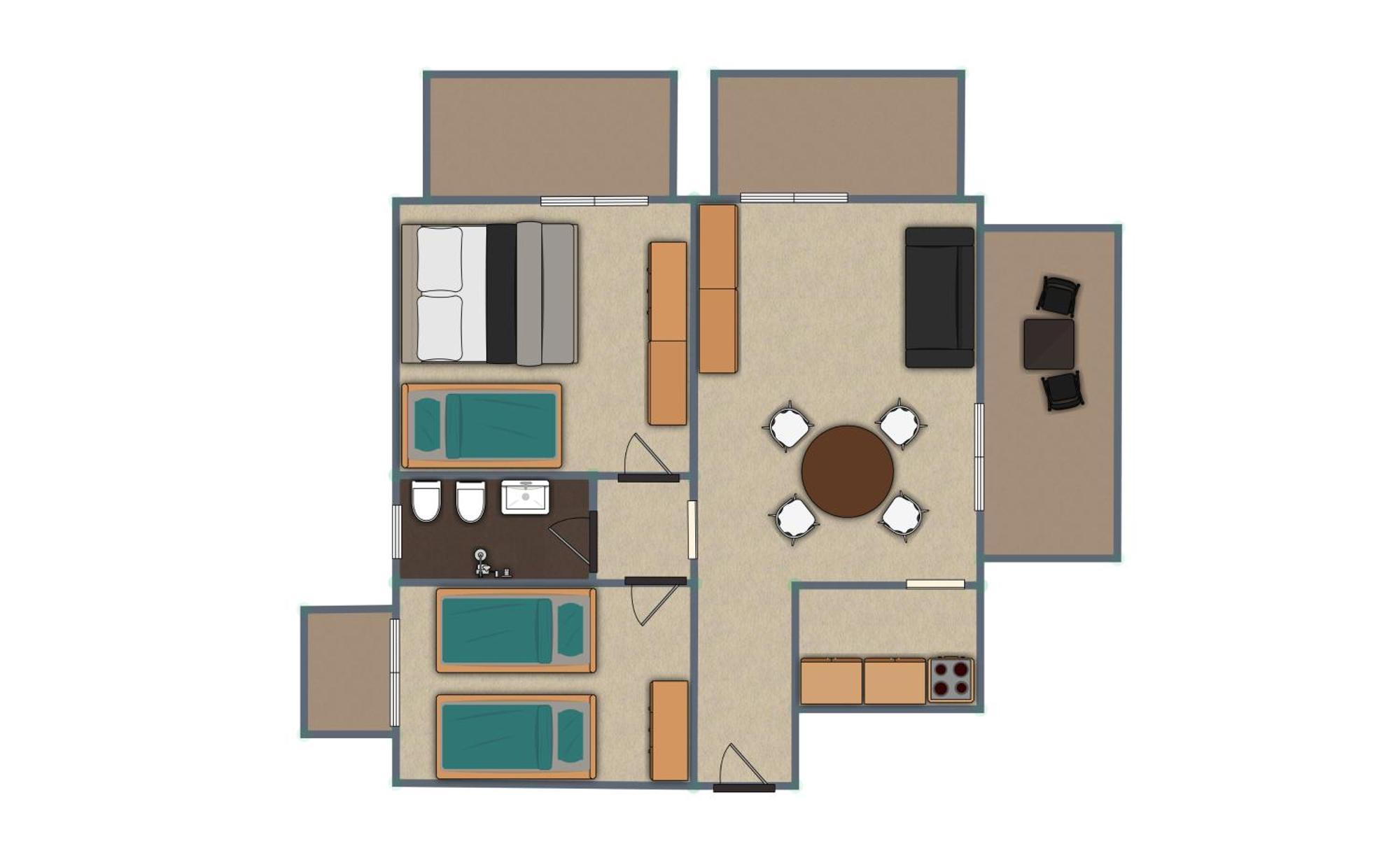 Residence Rainbow ベラーリア・イジェア・マリーナ 部屋 写真